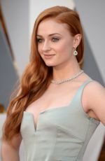 SOPHIE TURNER at 88th Annual Academy Awards in Hollywood 02/28/2016