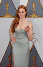 SOPHIE TURNER at 88th Annual Academy Awards in Hollywood 02/28/2016