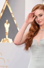 SOPHIE TURNER at 88th Annual Academy Awards in Hollywood 02/28/2016