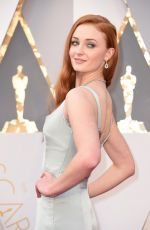 SOPHIE TURNER at 88th Annual Academy Awards in Hollywood 02/28/2016