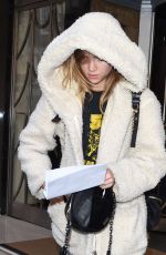 SUKI WATERHOUSE at Claridges Hotel in London 02/02/2016