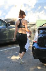 TALLULAH WILLIS in Tights Leaves a Gym in Beverly Hills 02/09/2016