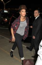 TAMAR BRAXTON Arrives at LAX Airport in Los Angeles 02/11/2016
