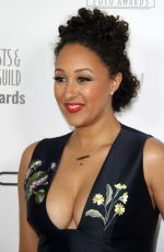 TAMERA MOWRY at 2016 Make-up Artist and Hair Stylist Guild Awards i Los Angeles 02/20/2016