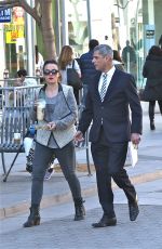 TARYN MANNING Out and About in Santa Monica 02/03/2016