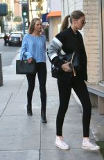 TAYLOR SWIFT and GIGI HADID at Voila Nail Salon in Beverly Hills 02/05/2016