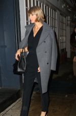 TAYLOR SWIFT Arrives at Blue Ribbon Restaurant in New York 02/21/2016