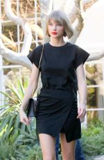 TAYLOR SWIFT in Short Skirt Out in West Hollywood 02/24/2016