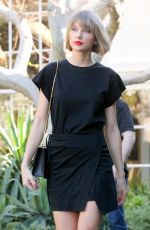 TAYLOR SWIFT in Short Skirt Out in West Hollywood 02/24/2016