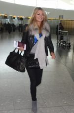 TESS DALY at Heathrow Airport in London 02/15/2016