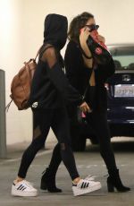 VANESSA and STELLA HUDGENS Out and About in Los Angeles 02/22/2016