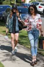 VANESSA HUDGENS and ASHLEY TISDALE Leaves Vanessa