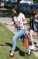 VANESSA HUDGENS and ASHLEY TISDALE Leaves Vanessa