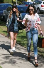 VANESSA HUDGENS and ASHLEY TISDALE Leaves Vanessa