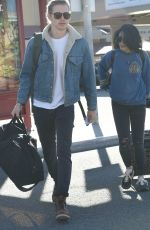 VANESSA HUDGENS at Burbank Airport in Los Angeles 02/11/2016
