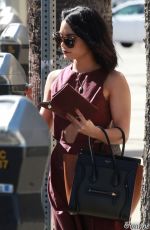 VANESSA HUDGENS at Fitwel Custom Clothes in Beverly Hills 02/22/2016