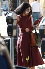 VANESSA HUDGENS at Fitwel Custom Clothes in Beverly Hills 02/22/2016