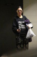 VANESSA HUDGENS Leaves a Gym in Los Angeles 02/03/2016