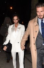 VICTORIA and David BECKHAM Night Out in New York 02/08/2016