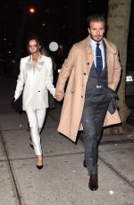 VICTORIA and David BECKHAM Night Out in New York 02/08/2016