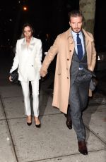 VICTORIA and David BECKHAM Night Out in New York 02/08/2016