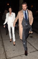VICTORIA and David BECKHAM Night Out in New York 02/08/2016