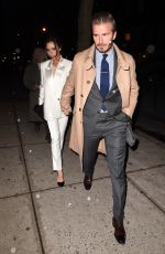 VICTORIA and David BECKHAM Night Out in New York 02/08/2016
