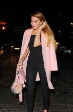 VICTORIA BAKER-HARBER Arrives at Chiltern Firehouse in London 02/03/2016