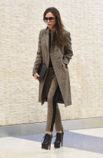 VICTORIA BECKHAM Arrives at JFK Airport in New York 02/06/2016
