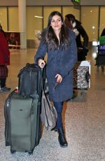 VICTORIA JUSTICE at Pearson International Airport in Toronto 02/14/2016
