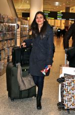 VICTORIA JUSTICE at Pearson International Airport in Toronto 02/14/2016