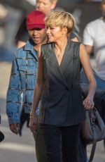 ZENDAYA COLEMAN Arrives at Jimmy Kimmel Live 02/10/2016