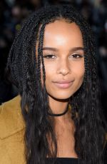 ZOE KRAVITZ at Calvin Llein Fashio Show at New York Fashion Week 02/18/2016
