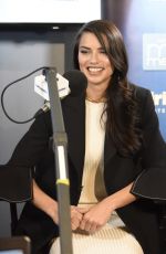 ADRIANA LIMA Giving MARIA MENOUNOS an Award at SiriusXM Studios in Los Angeles 03/24/2016