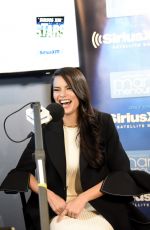 ADRIANA LIMA Giving MARIA MENOUNOS an Award at SiriusXM Studios in Los Angeles 03/24/2016