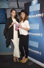 ADRIANA LIMA Giving MARIA MENOUNOS an Award at SiriusXM Studios in Los Angeles 03/24/2016