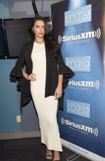 ADRIANA LIMA Giving MARIA MENOUNOS an Award at SiriusXM Studios in Los Angeles 03/24/2016