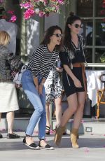 ALESSANDRA AMBROSIO and LILY ALDRIDGE Out in Santa Monica 02/27/2016