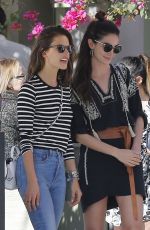 ALESSANDRA AMBROSIO and LILY ALDRIDGE Out in Santa Monica 02/27/2016
