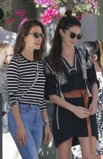 ALESSANDRA AMBROSIO and LILY ALDRIDGE Out in Santa Monica 02/27/2016