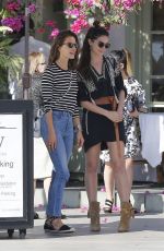 ALESSANDRA AMBROSIO and LILY ALDRIDGE Out in Santa Monica 02/27/2016