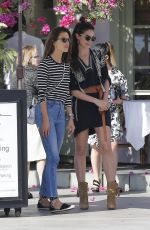 ALESSANDRA AMBROSIO and LILY ALDRIDGE Out in Santa Monica 02/27/2016