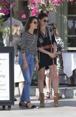 ALESSANDRA AMBROSIO and LILY ALDRIDGE Out in Santa Monica 02/27/2016