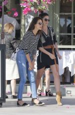 ALESSANDRA AMBROSIO and LILY ALDRIDGE Out in Santa Monica 02/27/2016