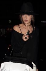 ALESSANDRA AMBROSIO at Madeo Restaurant in Hollywood 03/29/2016