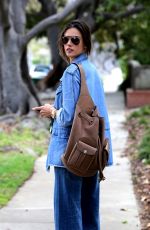 ALESSANDRA AMBROSIO ine Jeans Out in Brentwood 03/29/2016