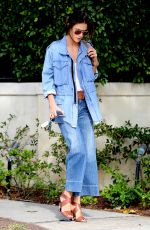 ALESSANDRA AMBROSIO ine Jeans Out in Brentwood 03/29/2016