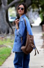 ALESSANDRA AMBROSIO ine Jeans Out in Brentwood 03/29/2016