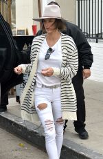 ALESSANDRA AMBROSIO Leaves Au Fudge in Los Angeles 03/29/2016