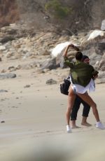ALESSANDRA AMBROSIO on the Set of Photoshoot at a Beach in Los Angeles 03/21/2016